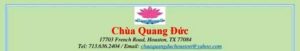 Chùa Quang Đức, Houston mời dự tu học và Pháp Hội Quan Âm, 14 tháng 3, 2020