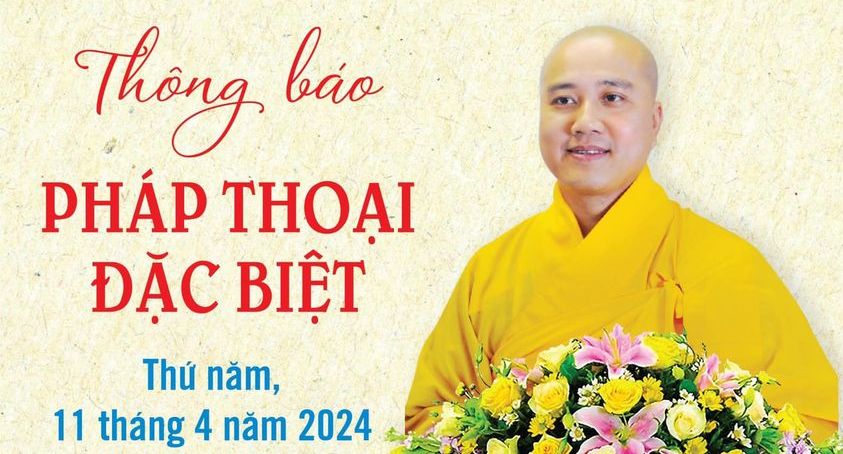 Thầy Pháp Hòa sẽ giảng tại Chùa Tịnh Luật, Houston chiều 11/4/2024