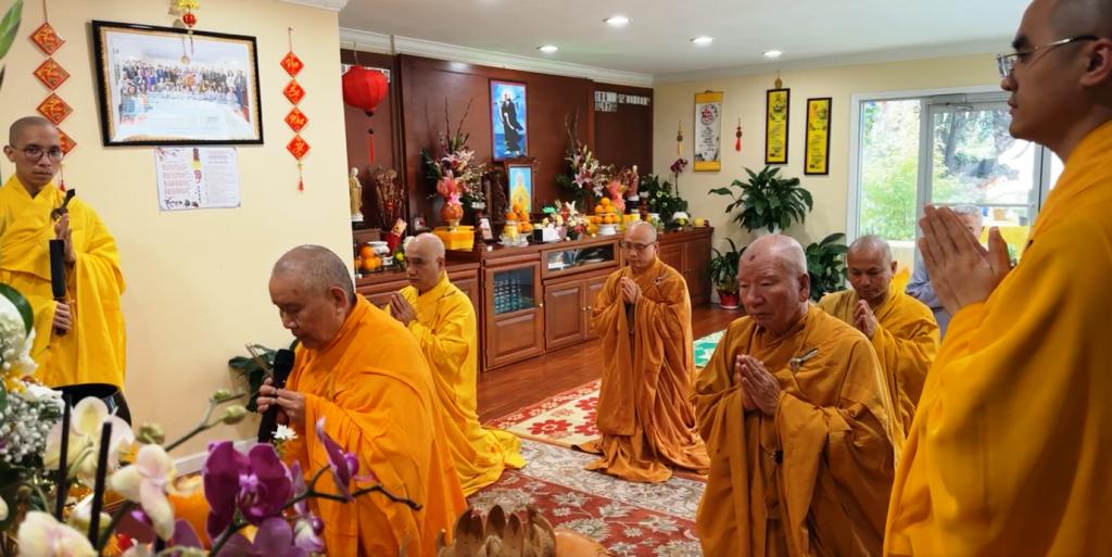 Hòa Thượng Thích Như Điển tụng kinh tại Chùa Đại Bảo Trang Nghiêm