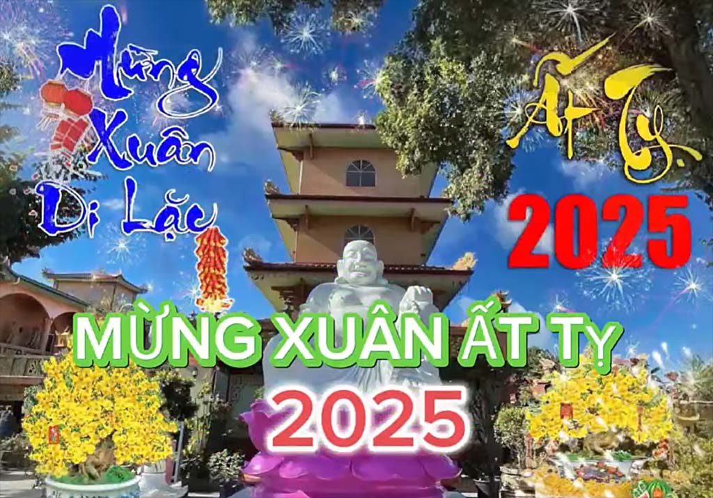 Video Chùa Quảng Đức, Úc chúc Tết Ất Tỵ 2025